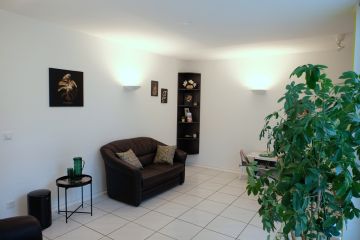 Wartezimmer der Frauenarztpraxis Dr. Linda Henrich in Weinheim