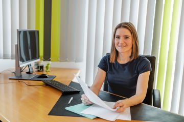 Sprechzimmer der Frauenarztpraxis Dr. Linda Henrich in Weinheim